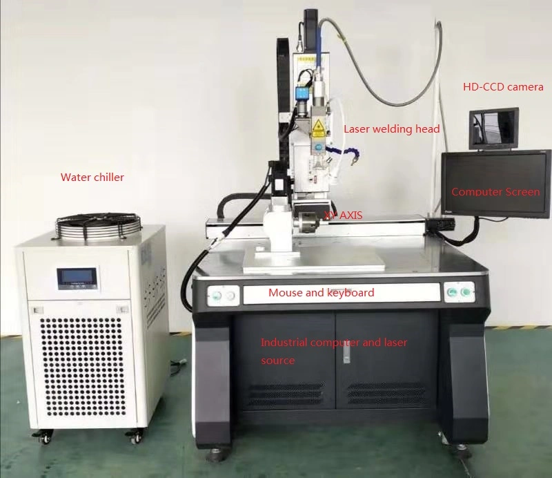 2000W 1000W 1500W Fiber Continuous Laser Welding Equipment on Iron Stainless Steel Plate